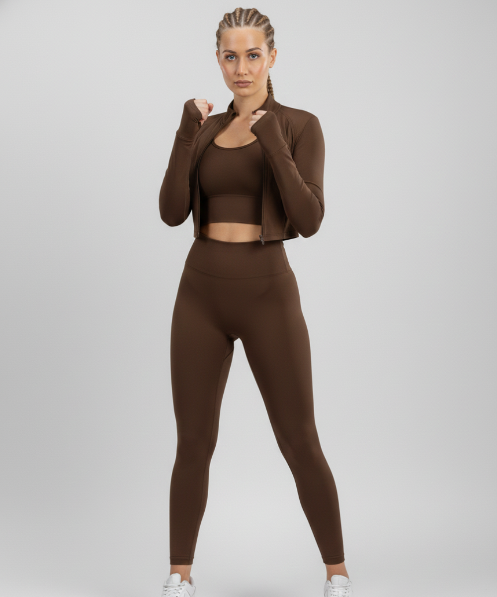 Ensemble d'entraînement 3 pièces pour femme Ensemble d'entraînement 3 pièces pour femme